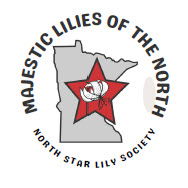 Logo with the words "Majestic Lilies of the North"